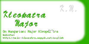 kleopatra major business card